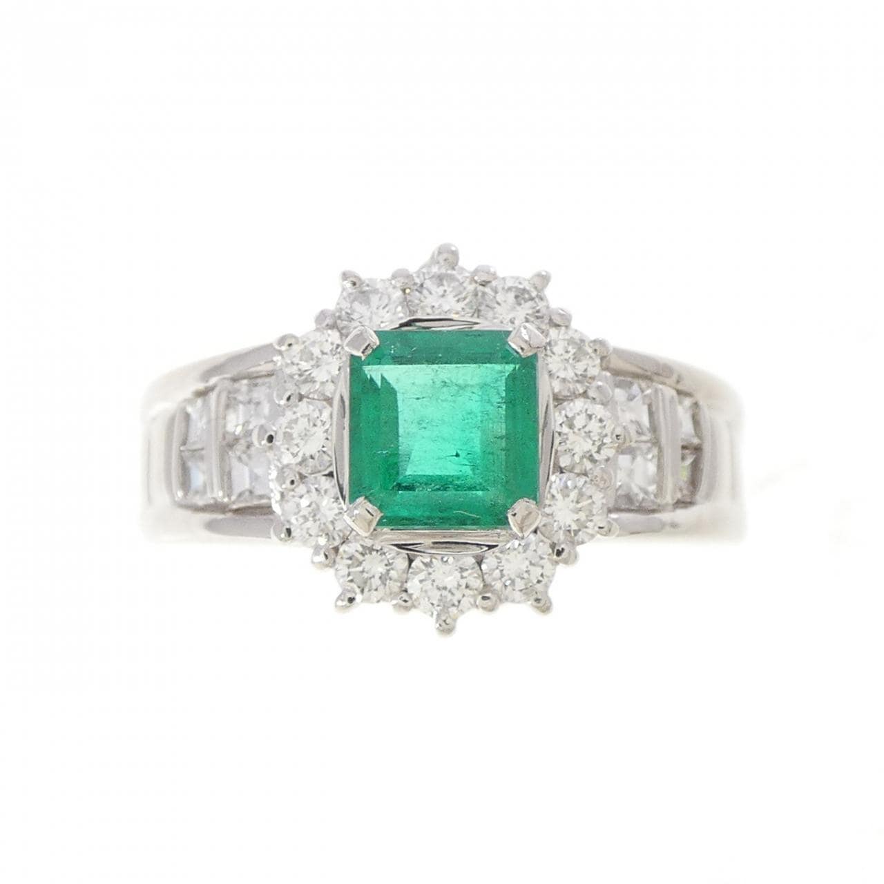 PT900 エメラルド リング 0.61CT