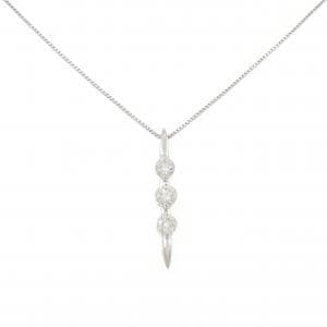PT900/PT850 スリーストーン ダイヤモンド ネックレス 1.00CT