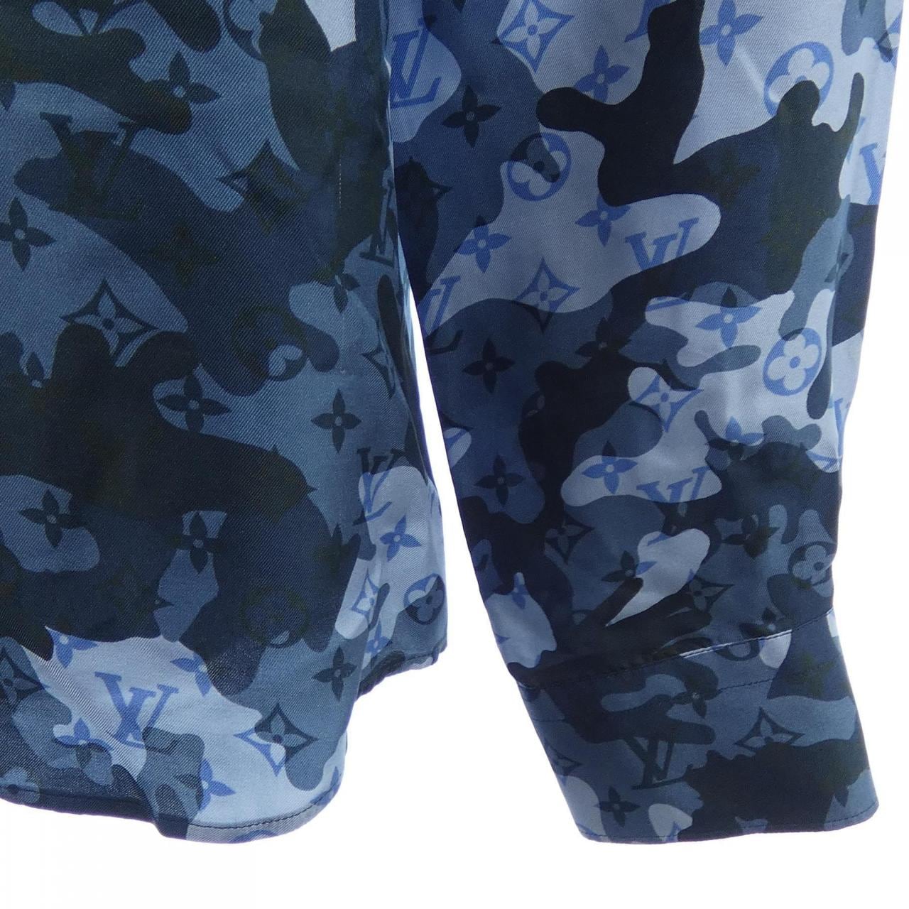 ルイヴィトン LOUIS VUITTON モノグラムカモレギュラーシルクシャツ HJS11WXFU シャツ
