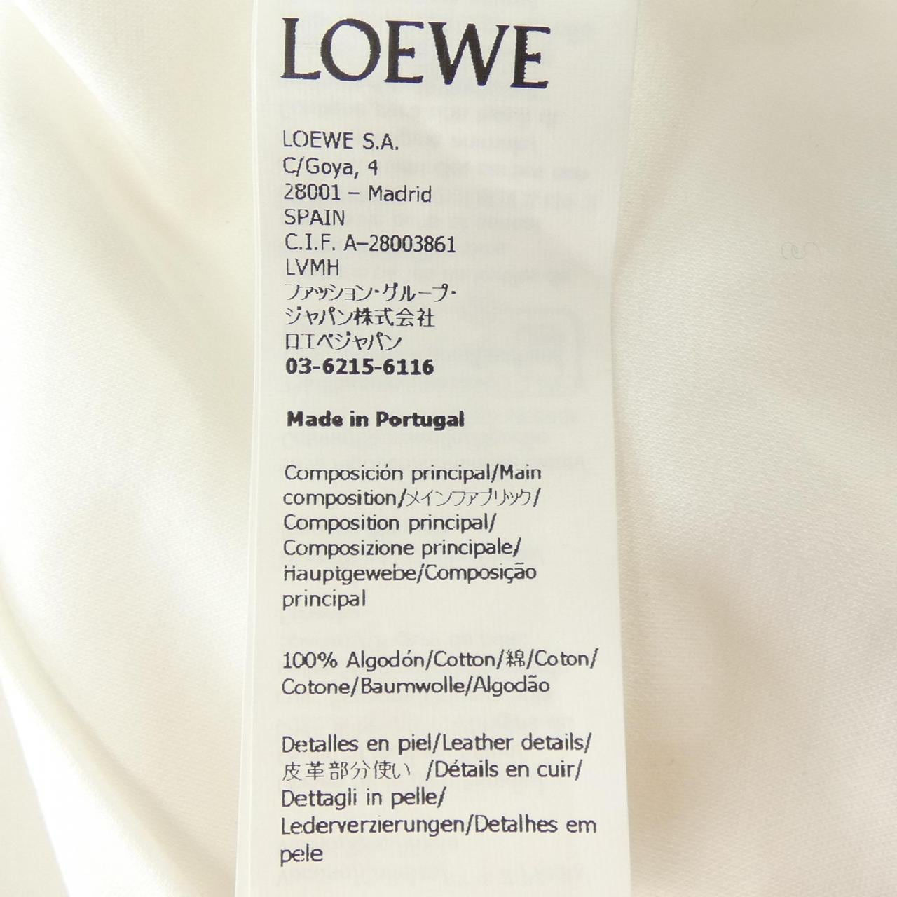 ロエベ LOEWE S540Y22X42 Tシャツ