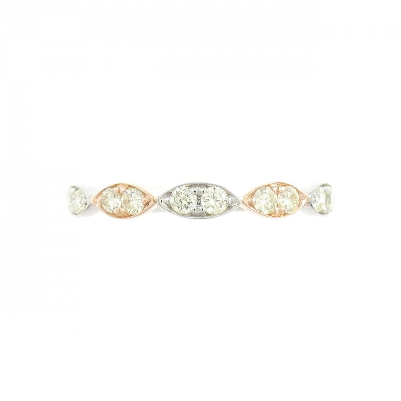 PT950/K18PG ダイヤモンド リング 0.30CT