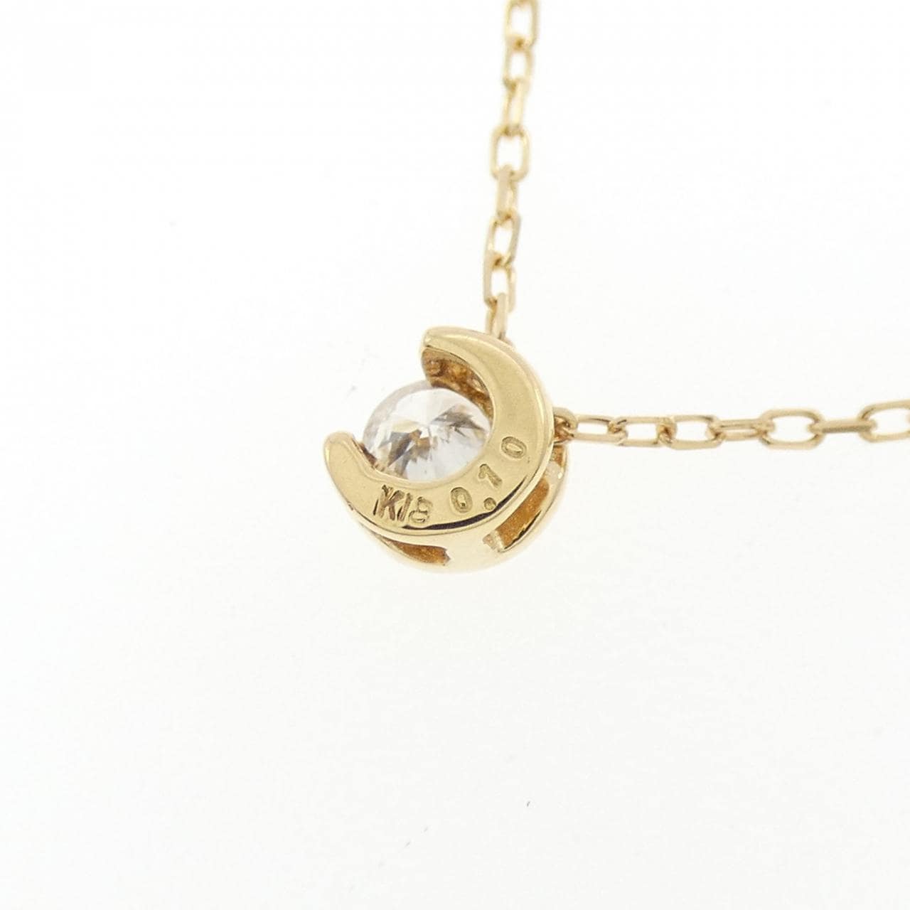K18YG ダイヤモンド ネックレス 0.10CT
