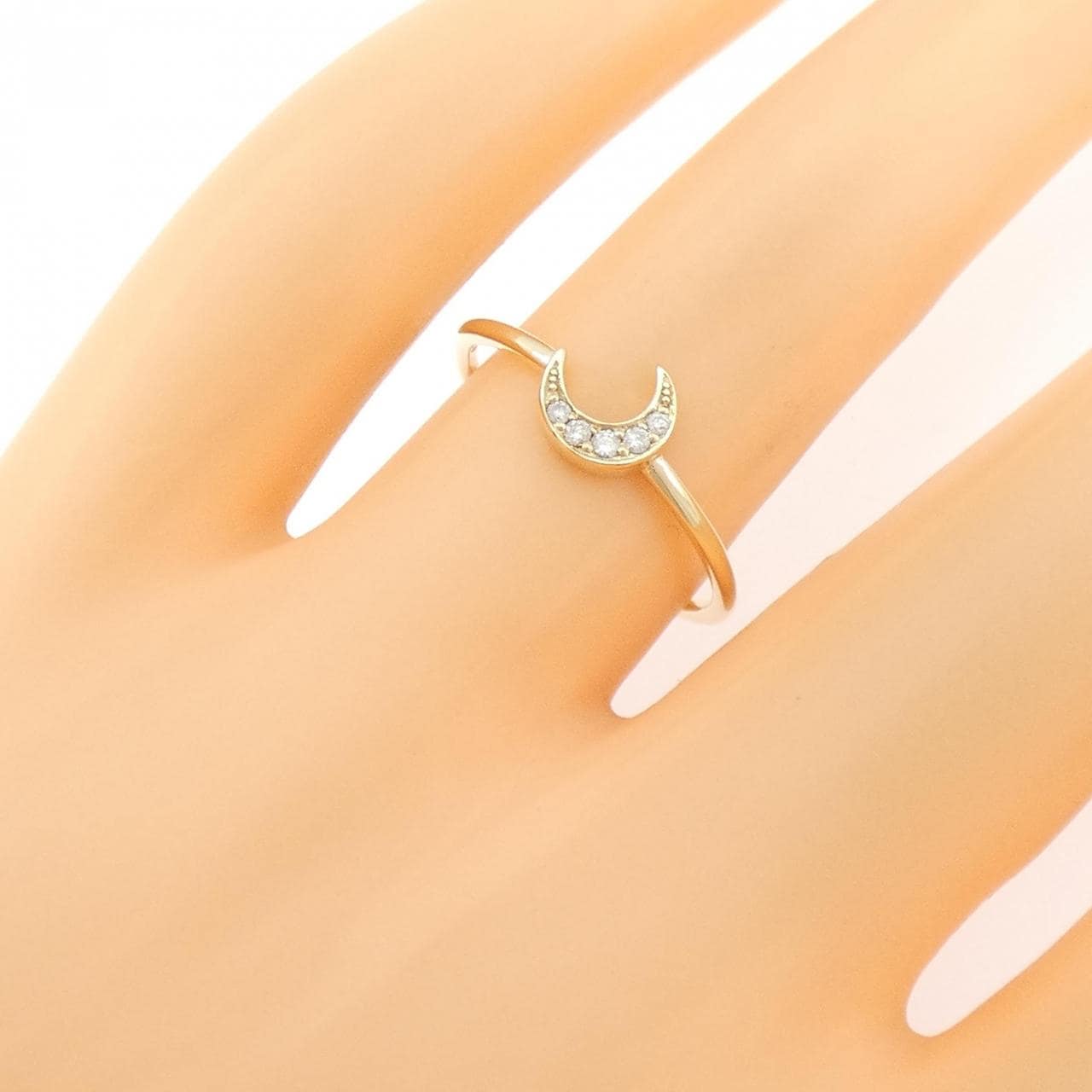 ジュエッテ ムーン ダイヤモンド リング 0.03CT