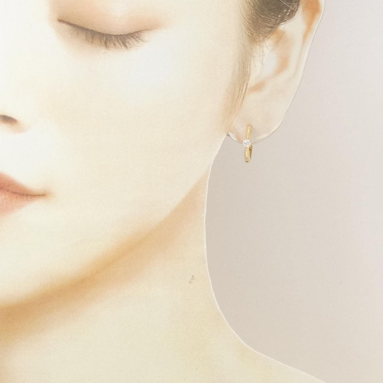 K18YG/K18PG ダイヤモンド ピアス 0.20CT