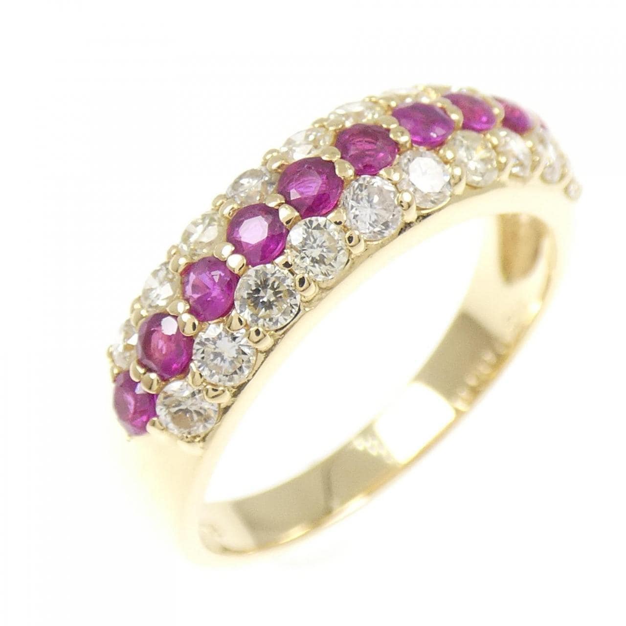 K18YG ルビー リング 0.50CT