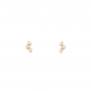 K10YG ダイヤモンド ピアス 0.02CT