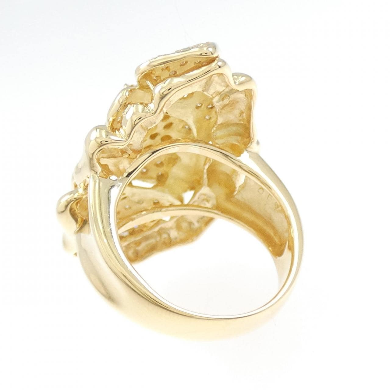 K18YG ダイヤモンド リング 0.65CT