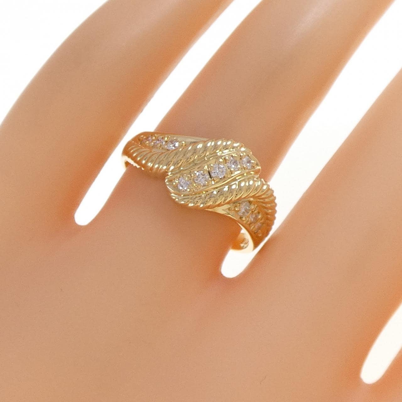 K18YG ダイヤモンド リング 0.20CT