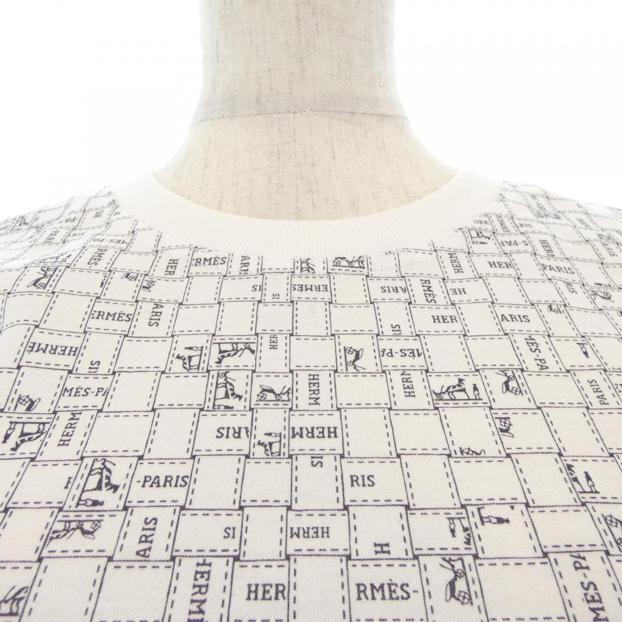 エルメス HERMES BOLDUC AU CARRE ボルデュックチェック 5E4645DK Tシャツ