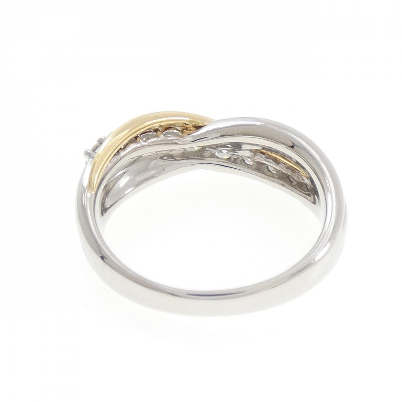 PT900/K18YG ダイヤモンド リング 0.50CT