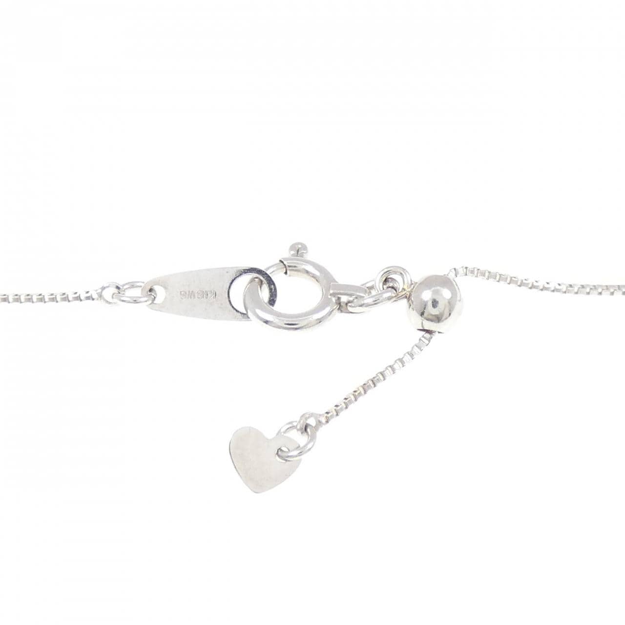 K18WG ダイヤモンド ネックレス 0.35CT