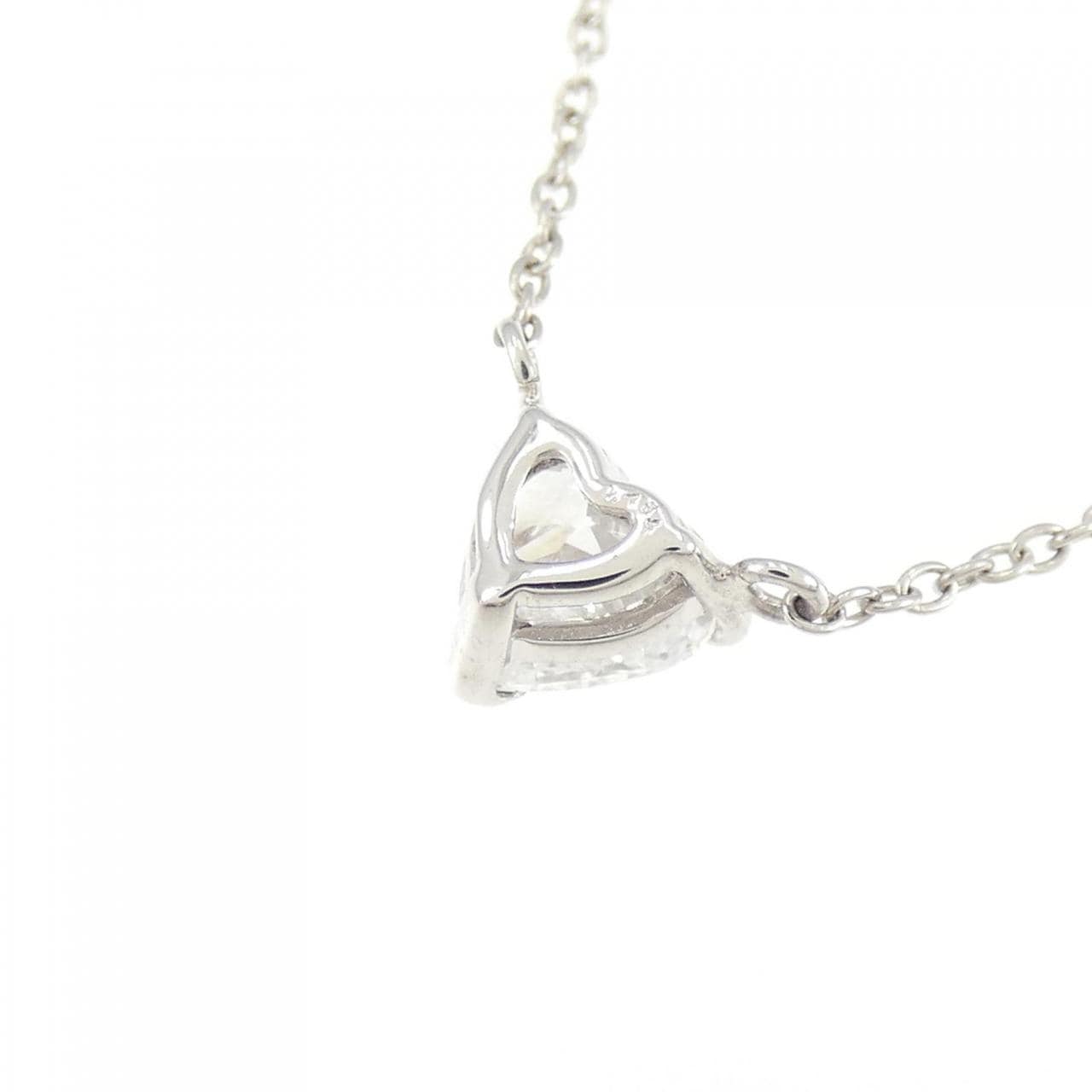 K18WG heart Diamond necklace 0.484CT
