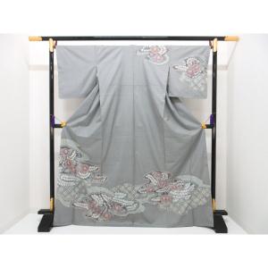【未使用品】訪問着　【きぬたや】【大島紬】