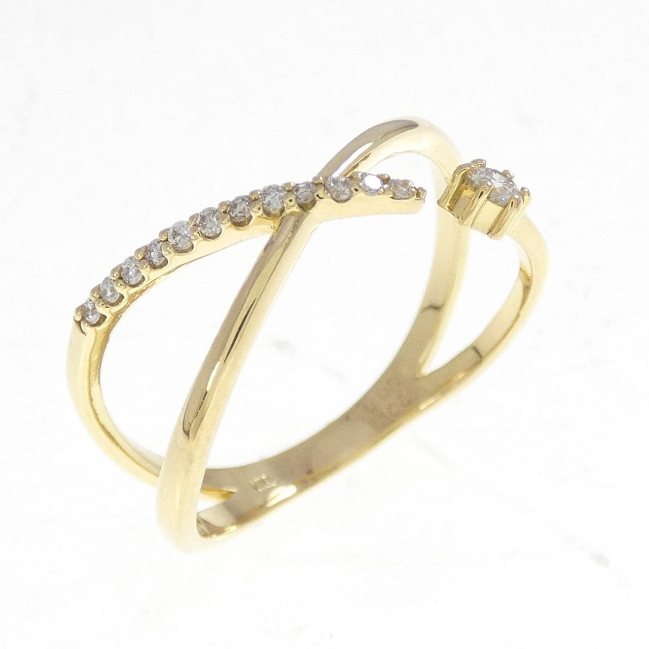 K18YG ダイヤモンド リング 0.05CT
