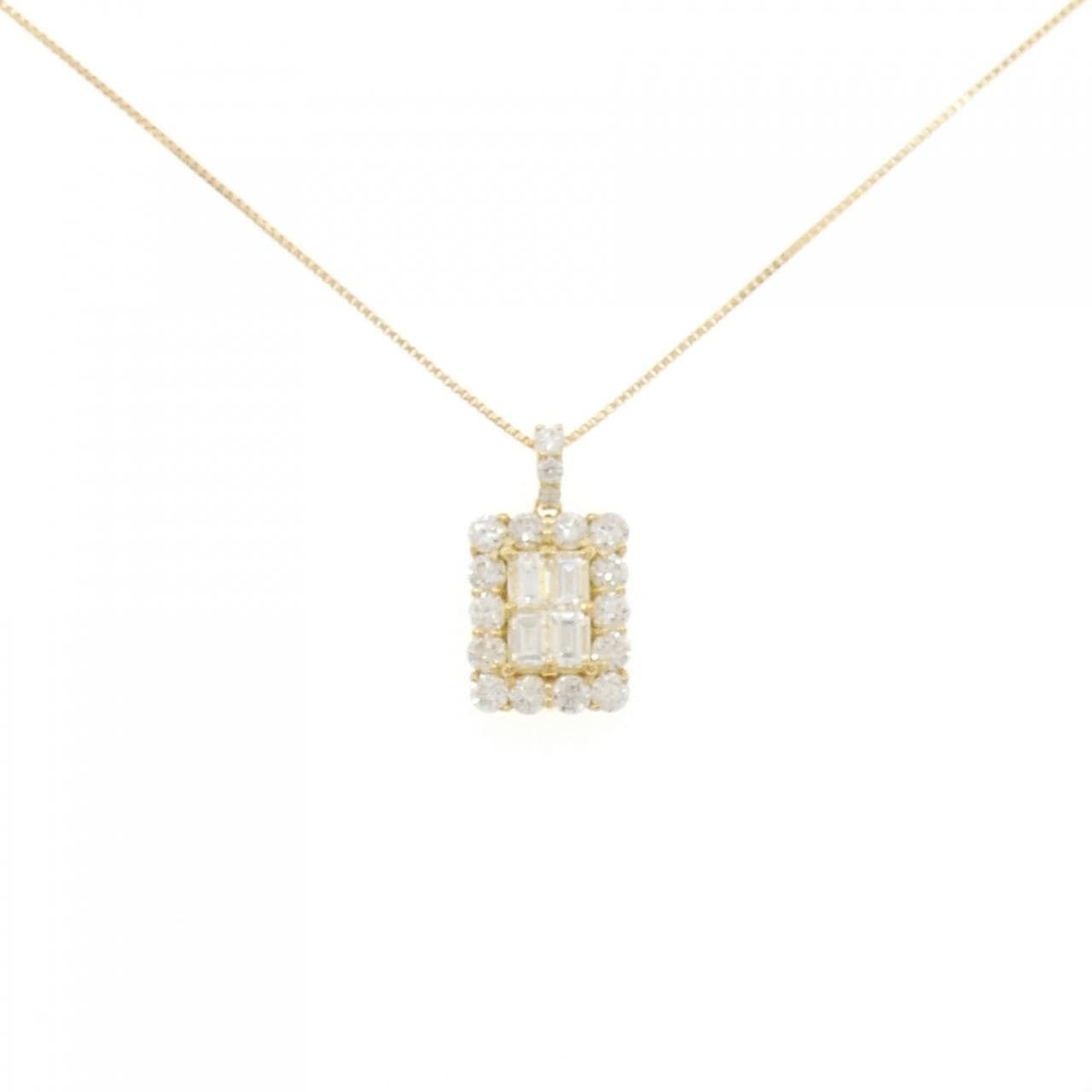 【新品】K18YG ダイヤモンド ネックレス 1.00CT