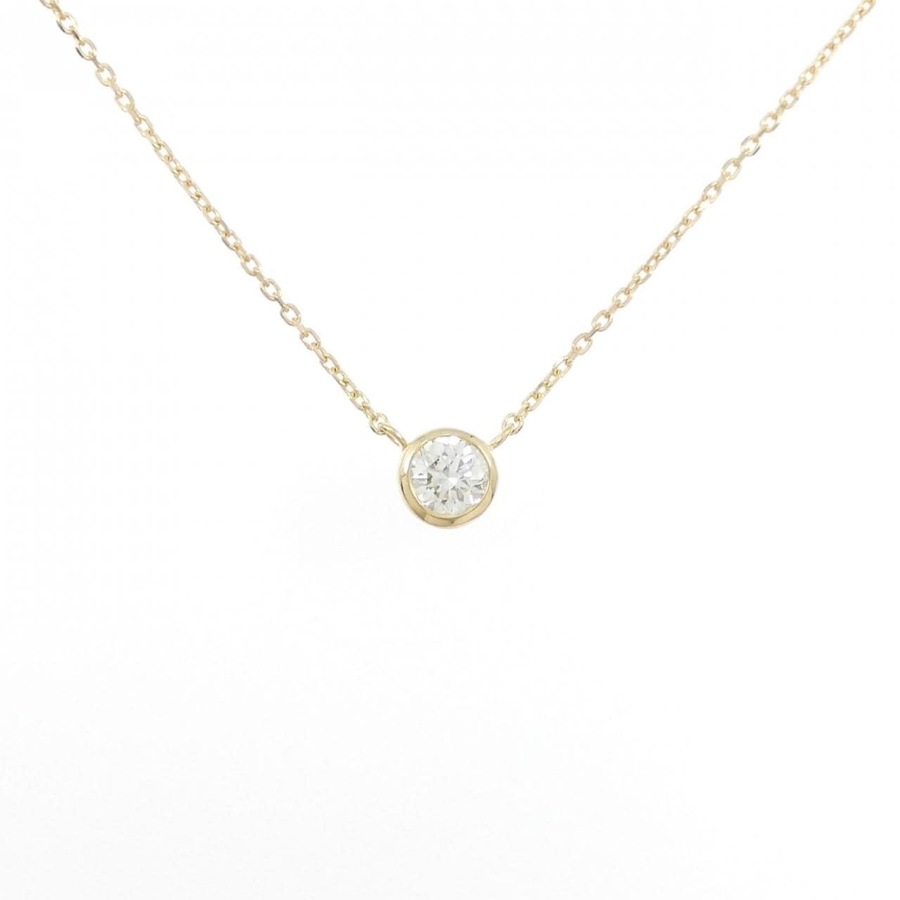 【新品】K18YG ダイヤモンド ネックレス 0.212CT G SI2 Good