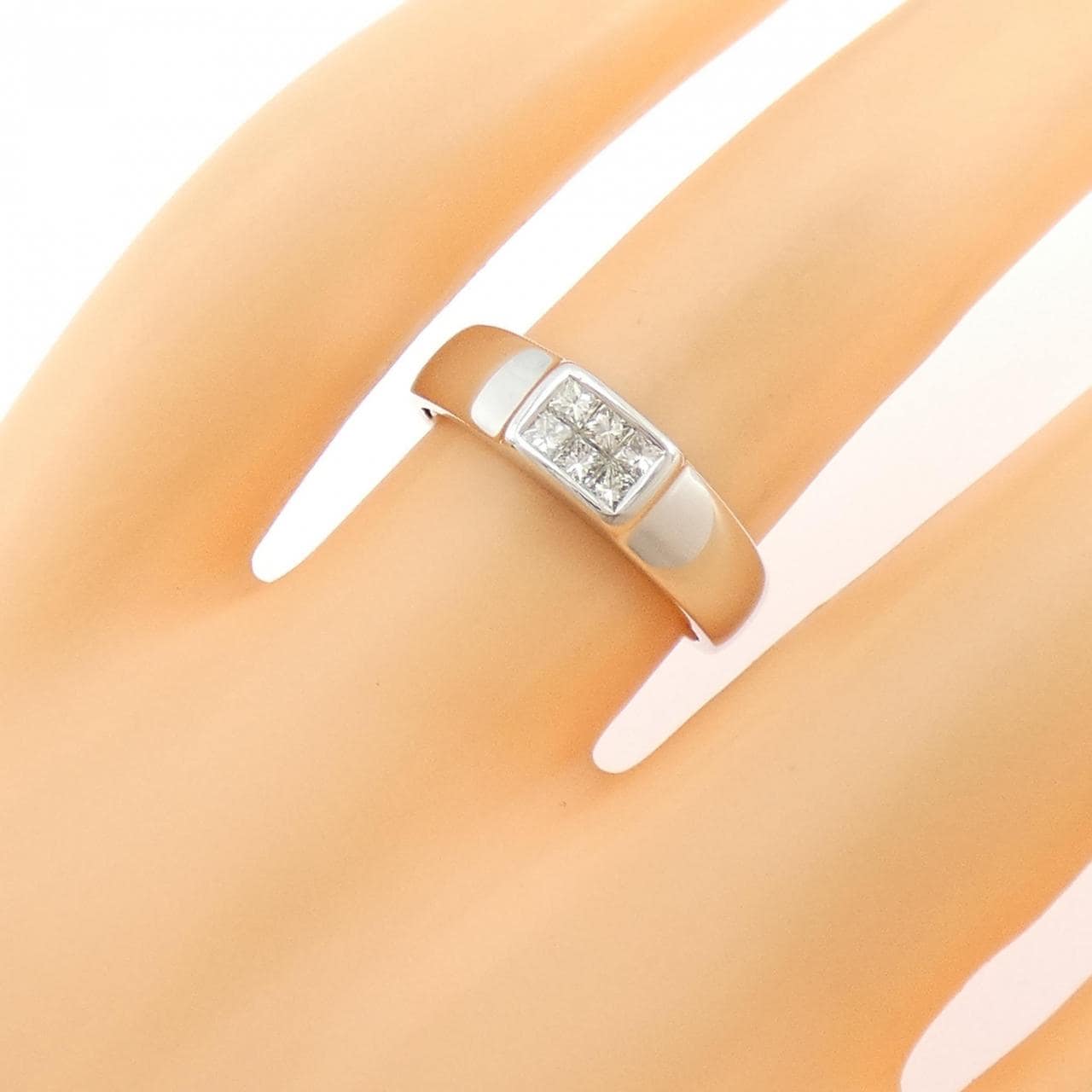 K18WG ダイヤモンド リング 0.20CT