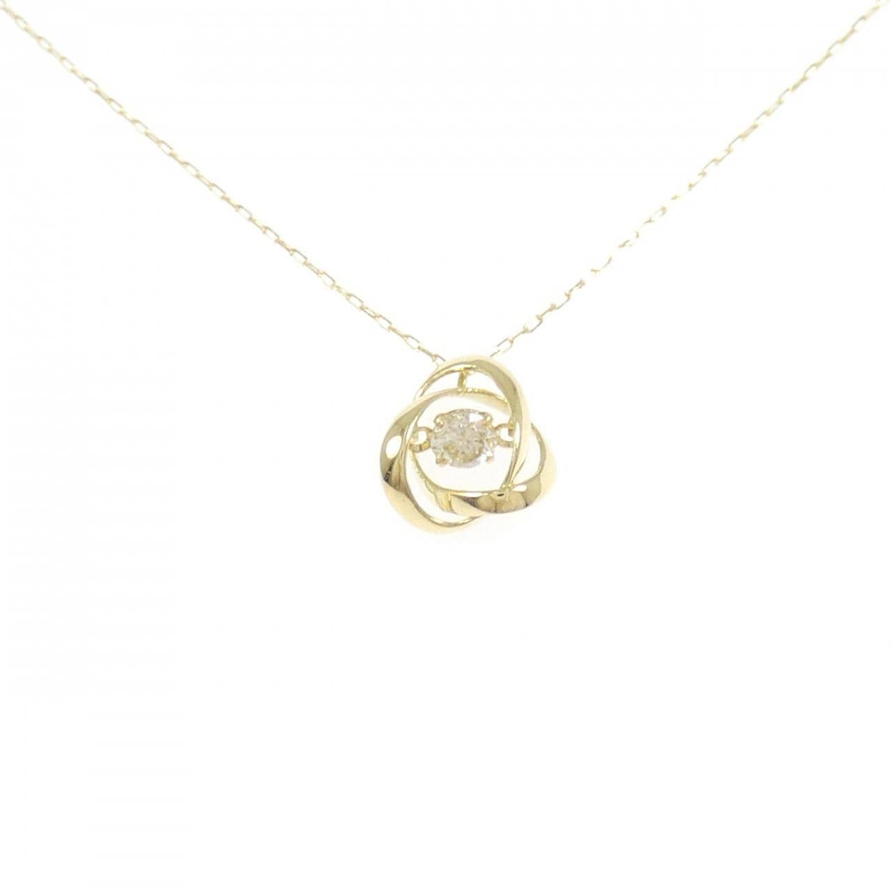 K18YG ダイヤモンド ネックレス 0.10CT