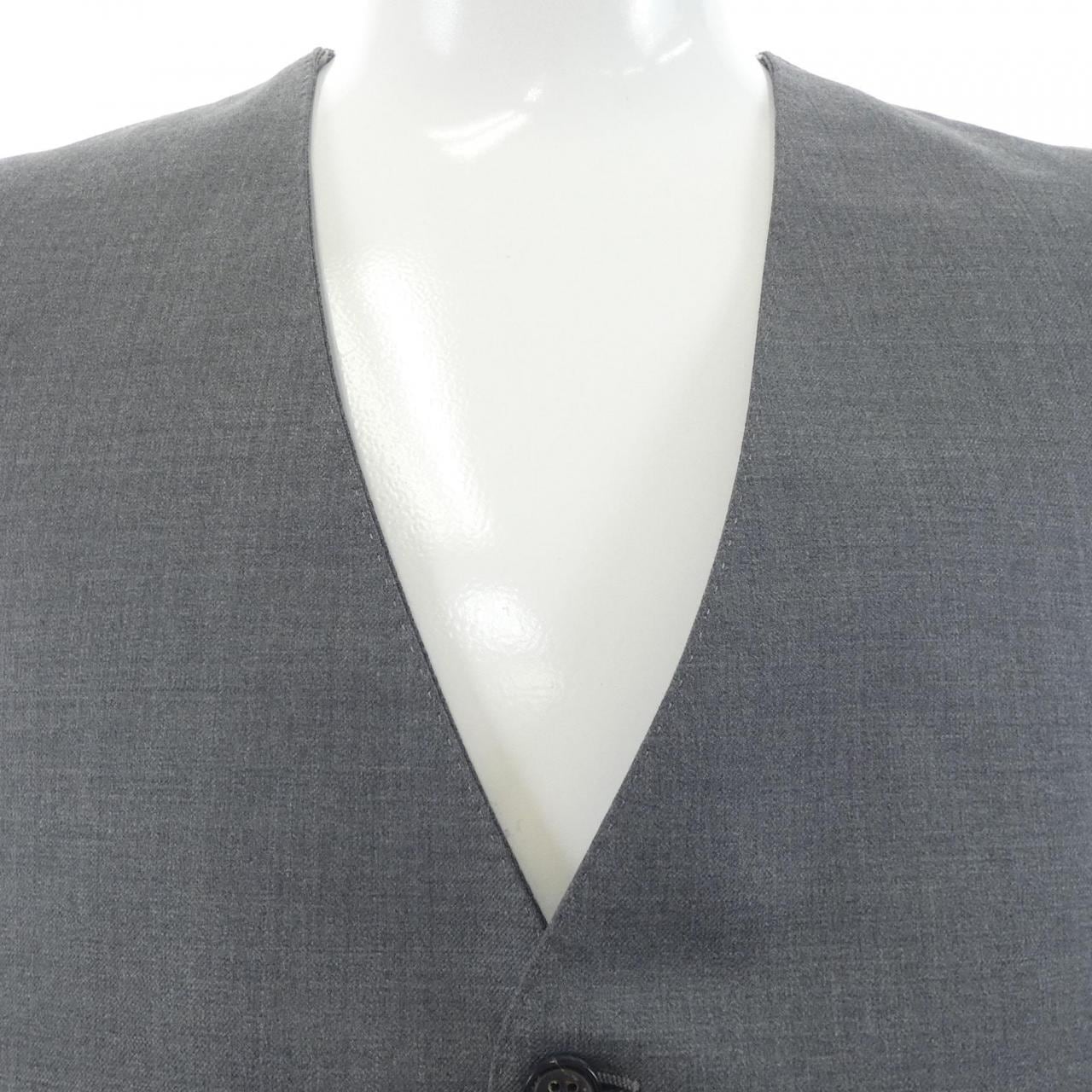 トムブラウン THOM BROWNE ツイル5ボタンベスト MVC001A ベスト
