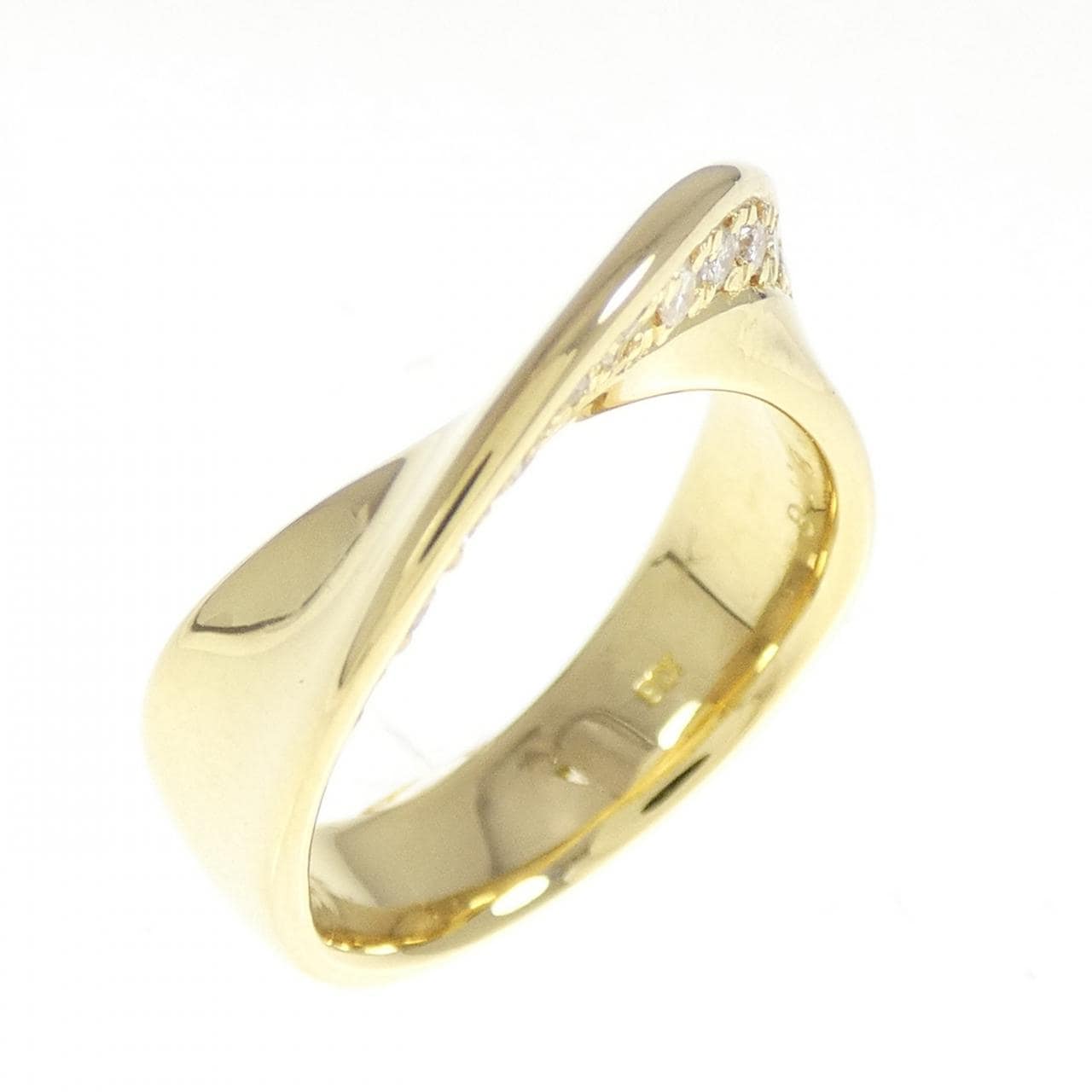 K18YG ダイヤモンド リング 0.18CT