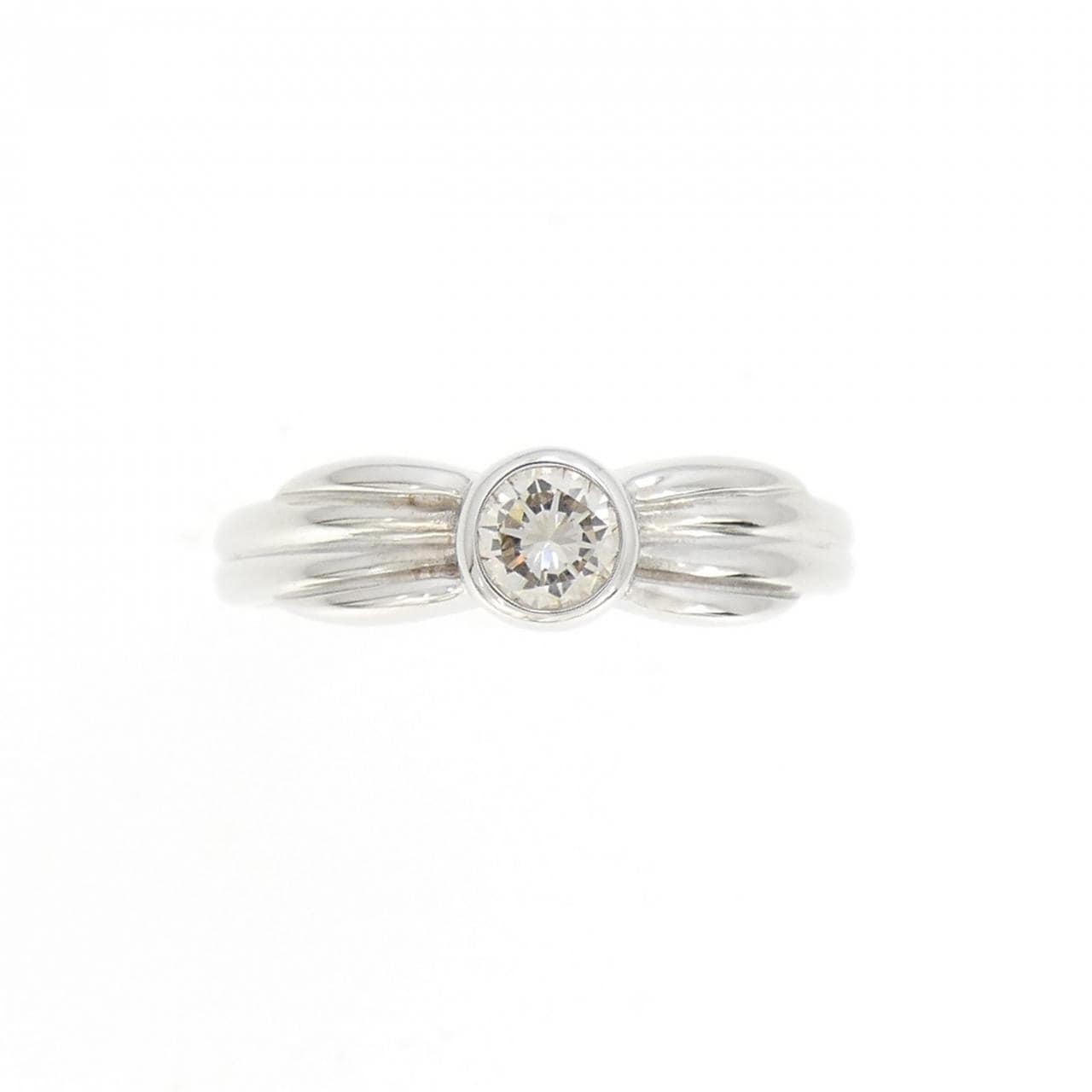 K18WG ダイヤモンド リング 0.19CT
