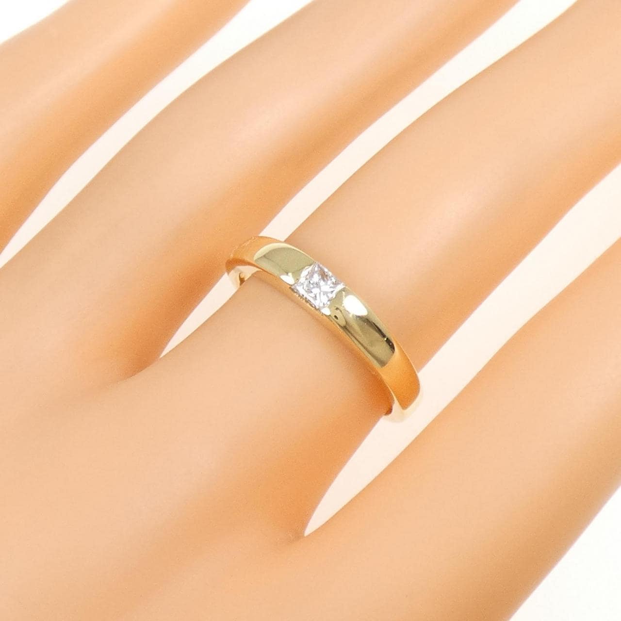 K18YG ダイヤモンド リング 0.19CT