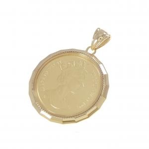 K18YG(枠) コイン ペンダント