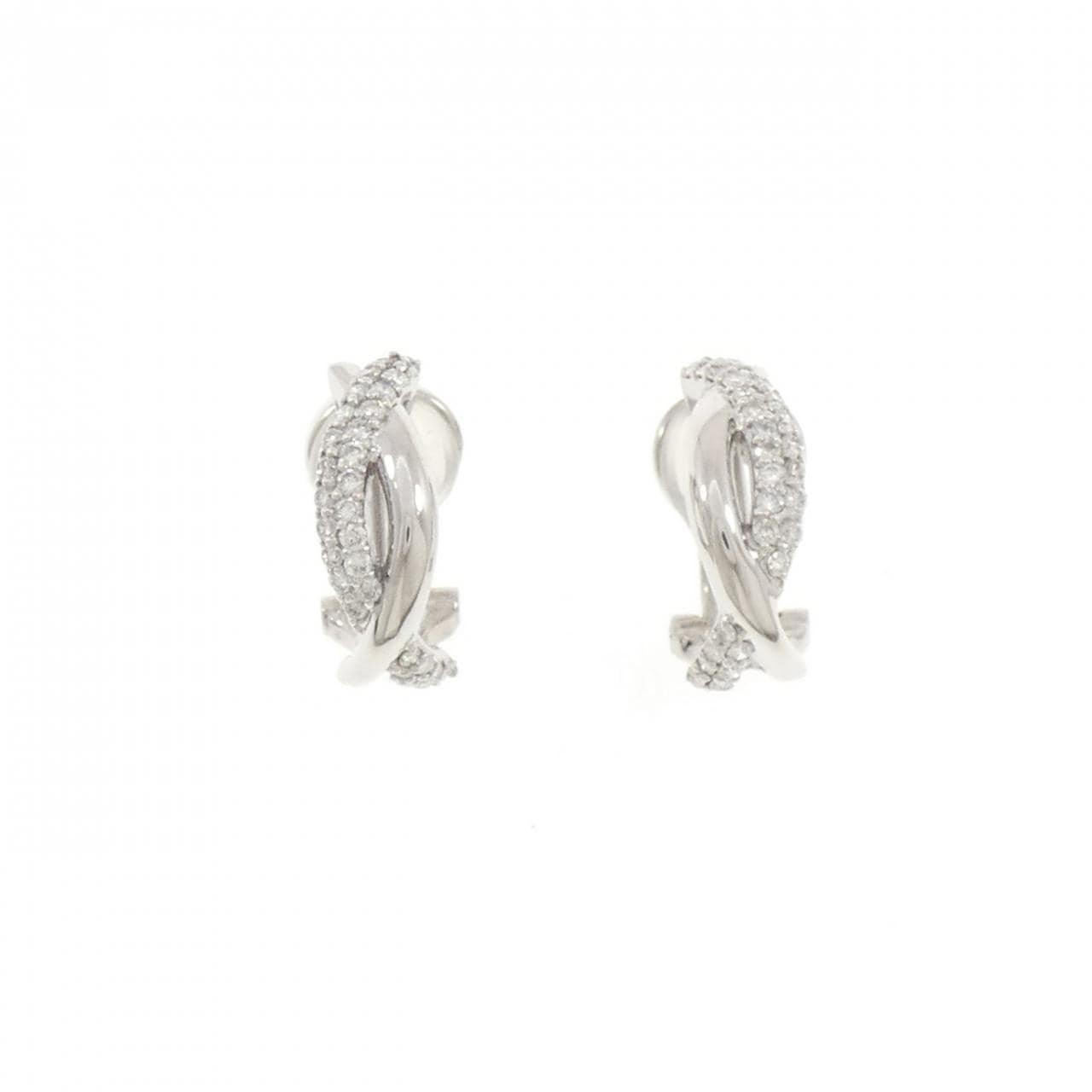 K18WG ダイヤモンド ピアス/イヤリング 0.50CT