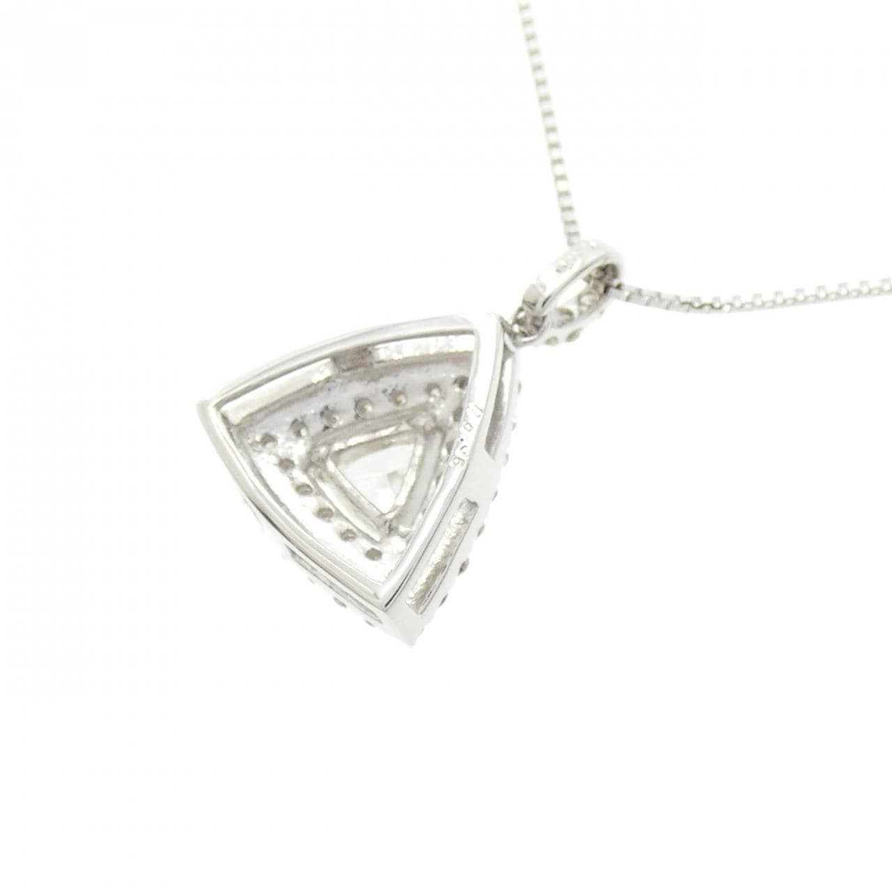 【新品】PT900/PT850 ダイヤモンド ネックレス 0.35CT
