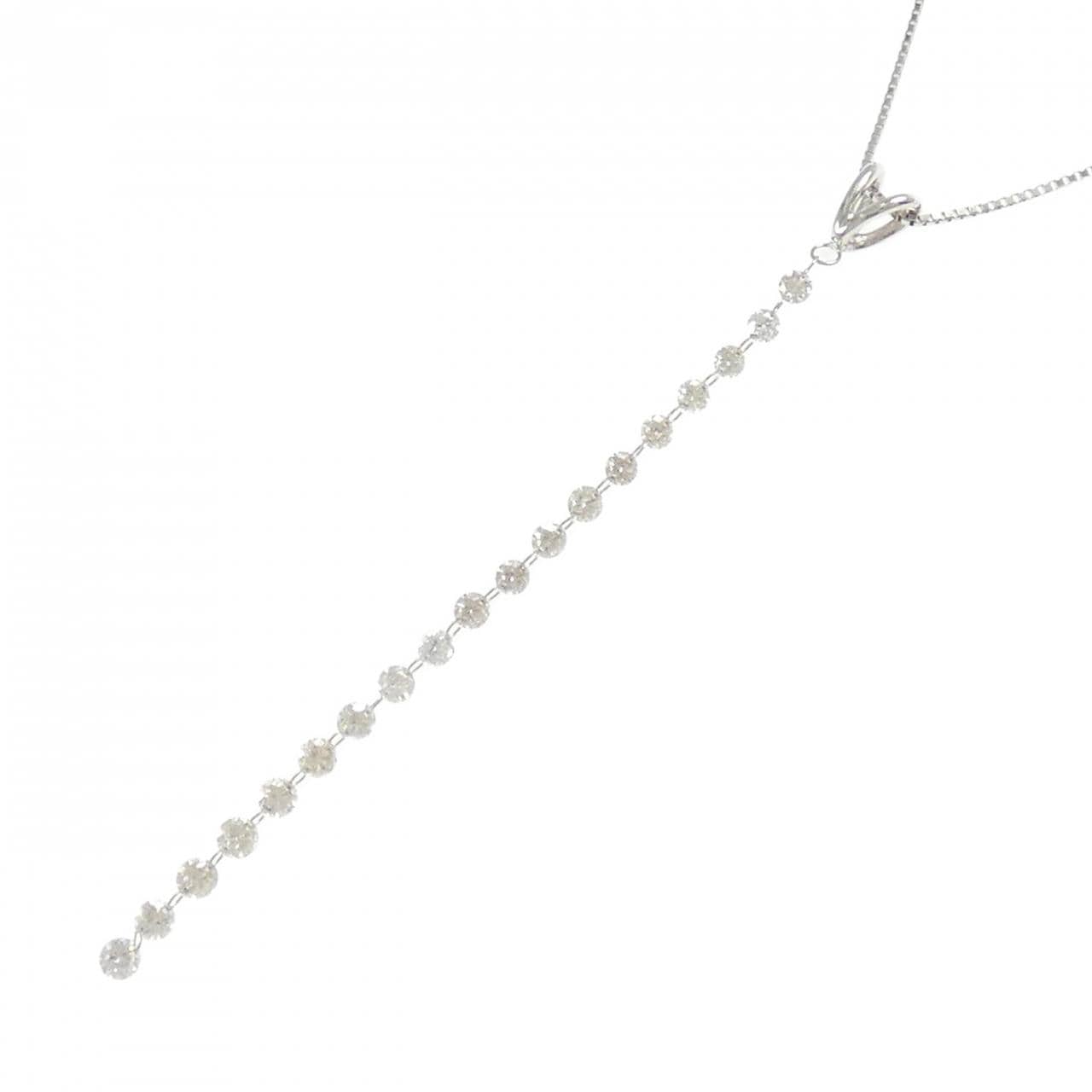 PT900/PT850 ダイヤモンド ネックレス 1.00CT