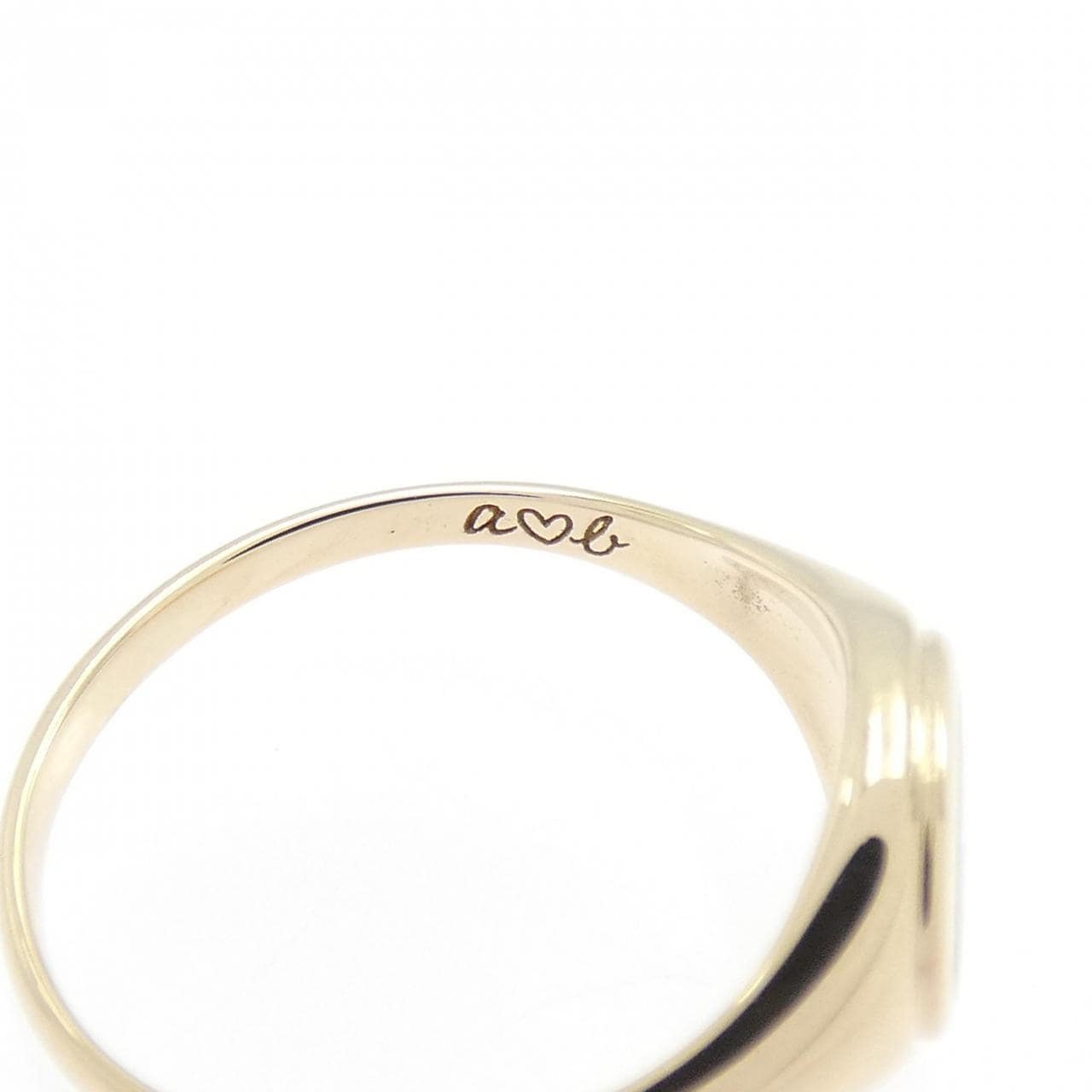 アーカー エリプスイニシャル ピンキーリング