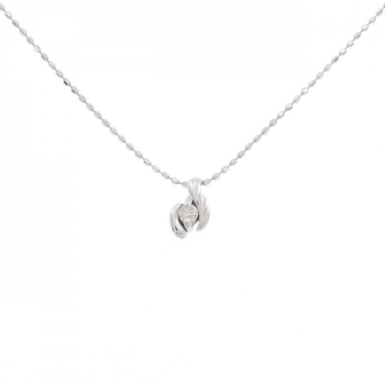 K18WG ダイヤモンド ネックレス 0.04CT