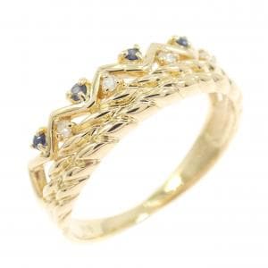 K18YG サファイヤ リング