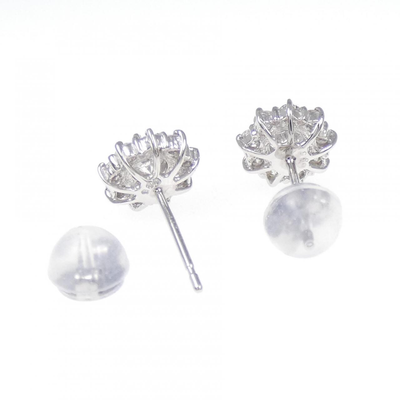 PT900 ダイヤモンド ピアス 0.70CT