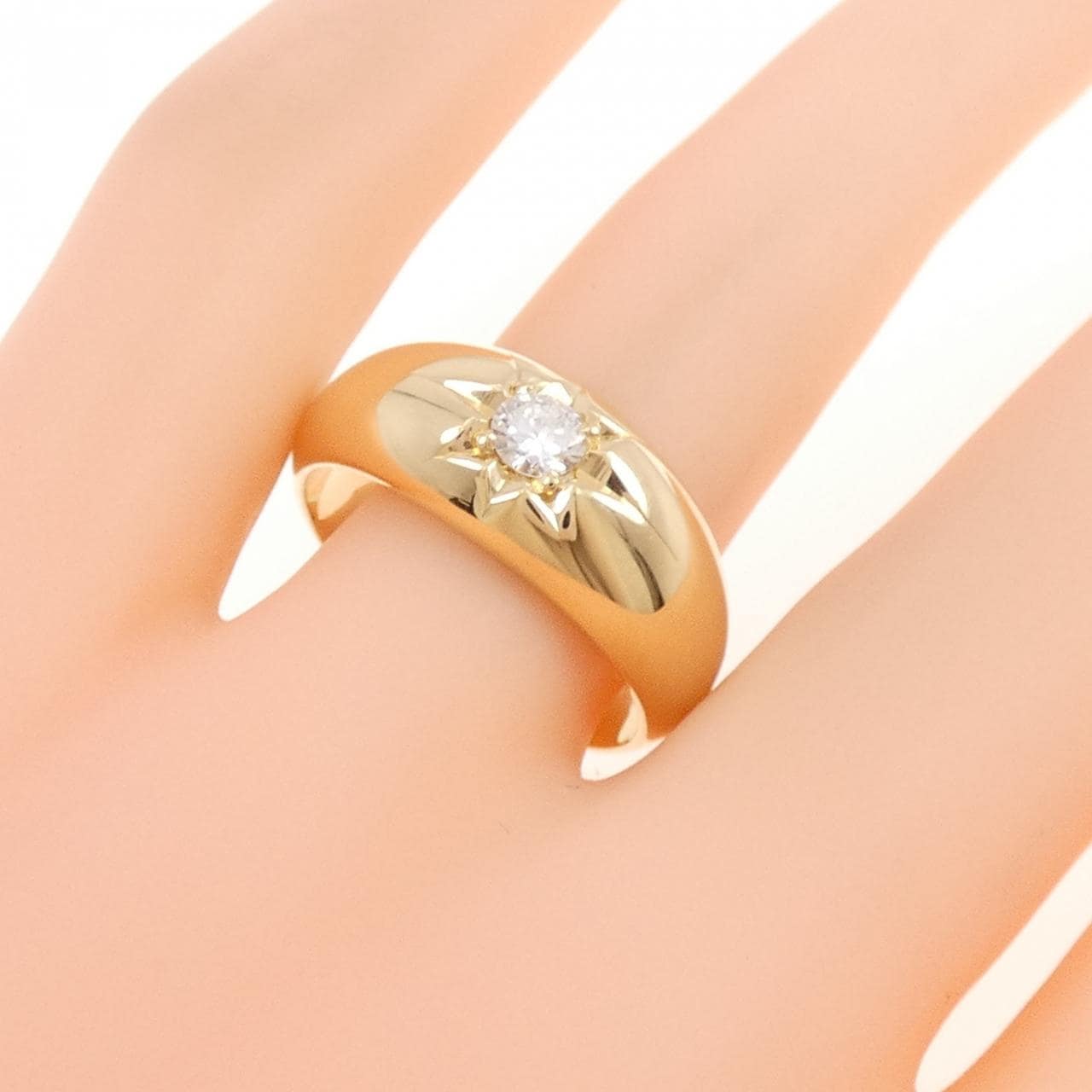 K18YG ダイヤモンド リング 0.23CT