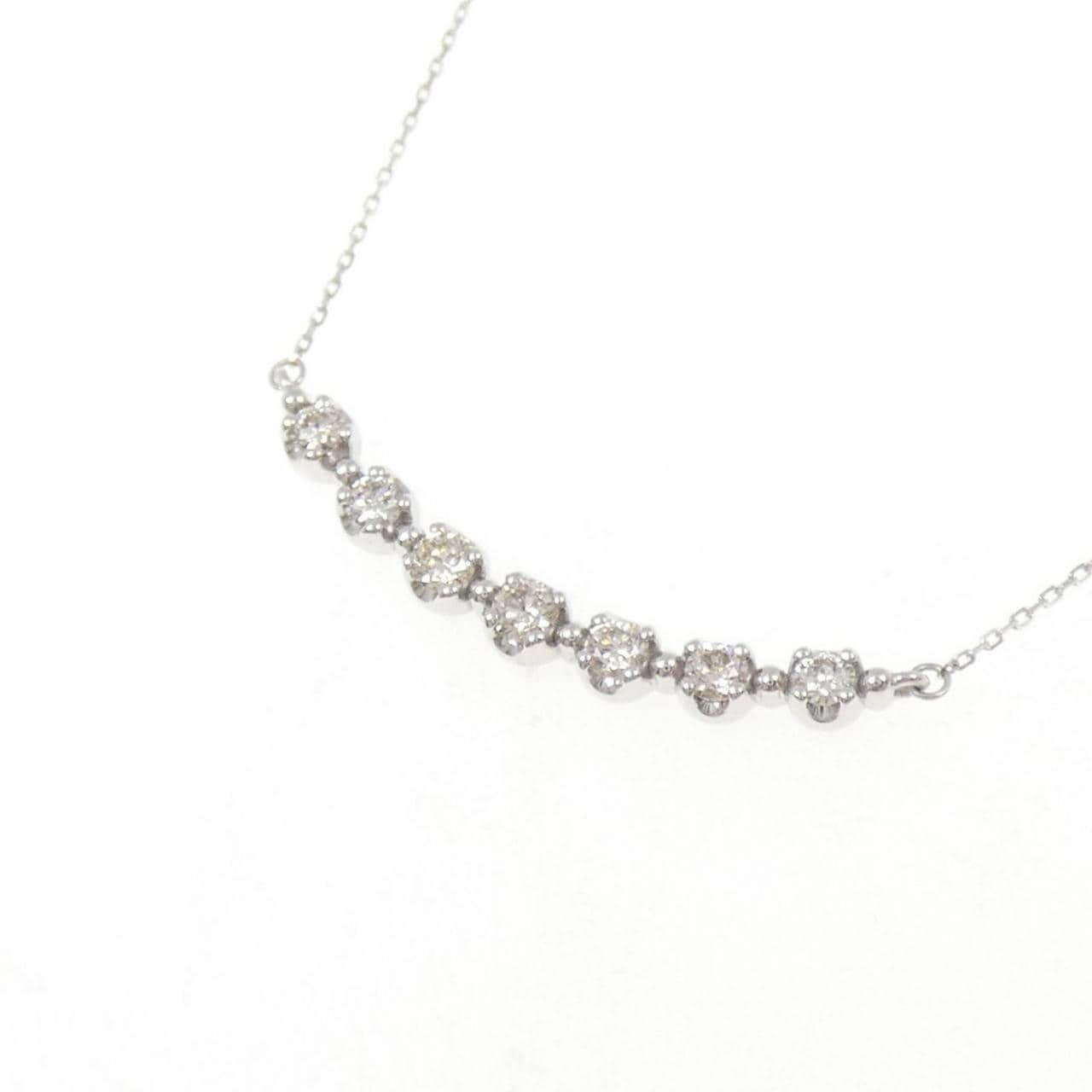 K18WG ダイヤモンド ネックレス 0.30CT