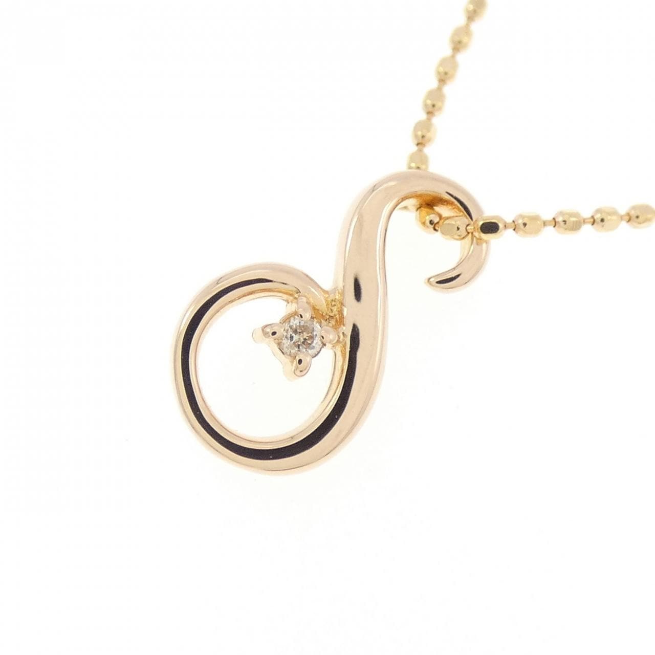 K18PG ダイヤモンド ネックレス 0.01CT