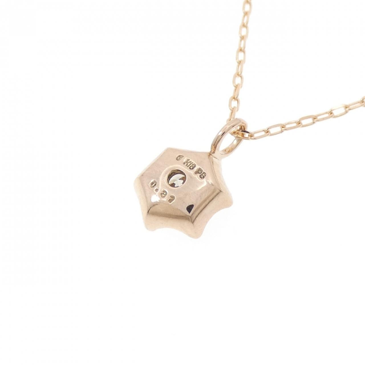 K18PG ダイヤモンド ネックレス 0.31CT