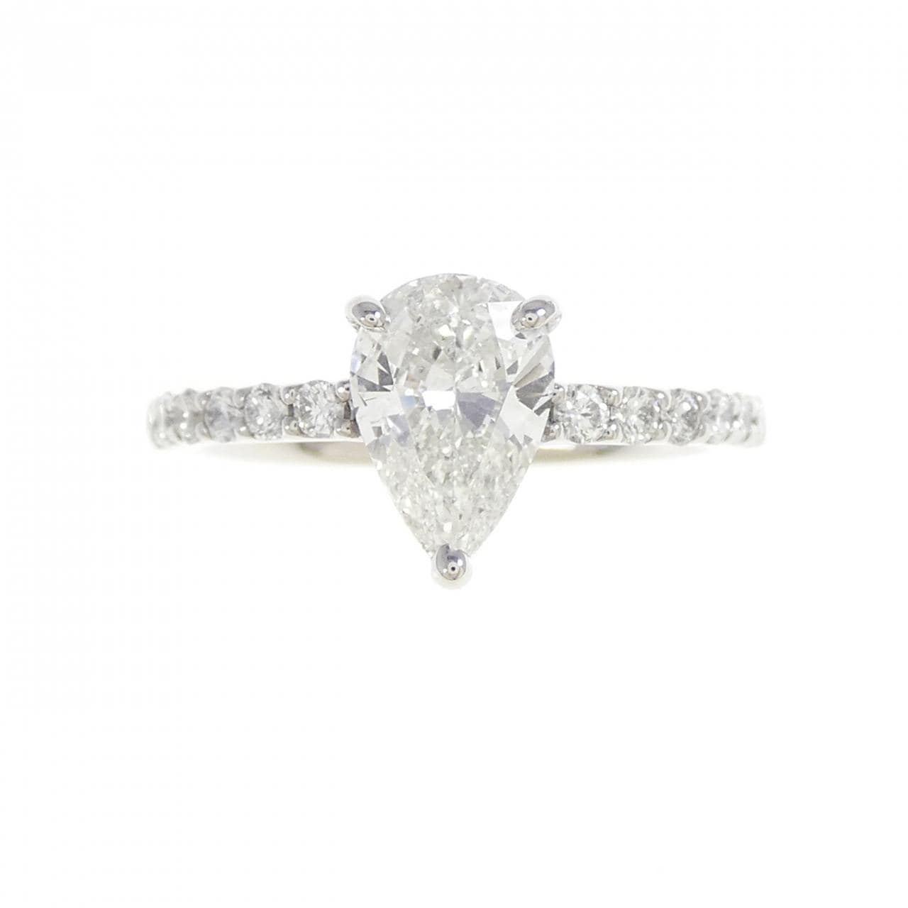 【リメイク】PT900 ダイヤモンド リング 1.001CT G SI1 ファンシーカット