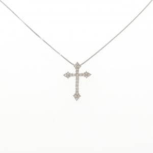 PT900/PT850 クロス ダイヤモンド ネックレス 0.5CT