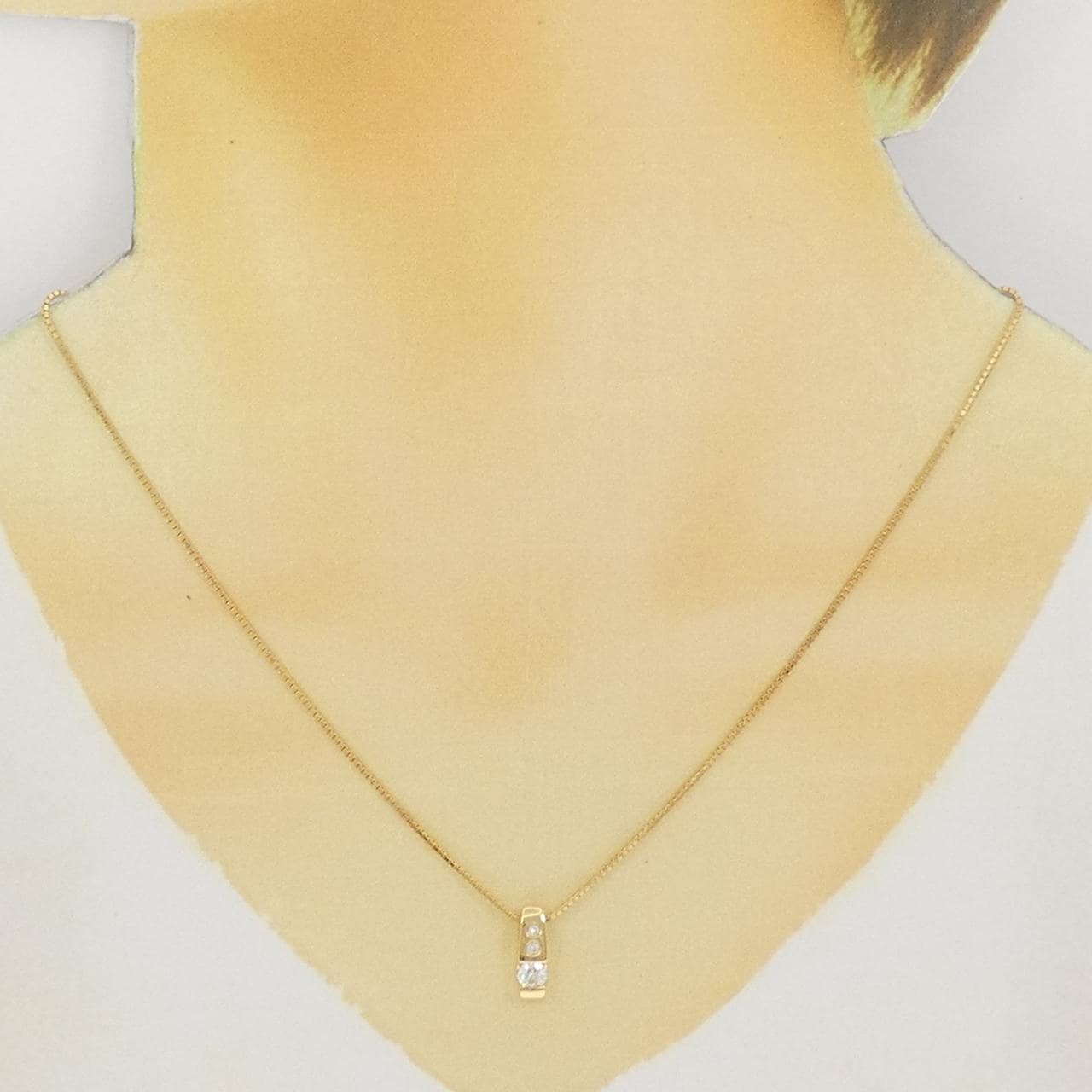 K18YG ダイヤモンド ネックレス 0.27CT
