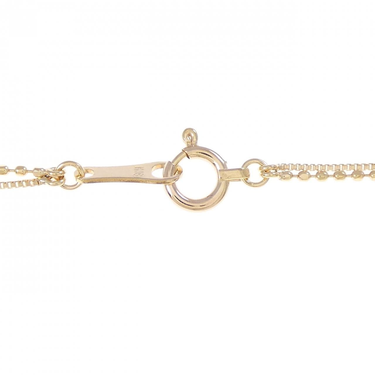 K18PG ダイヤモンド ネックレス 0.1CT