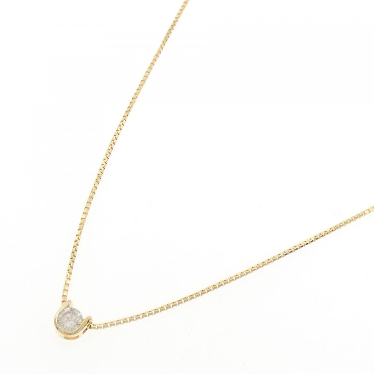 K18YG ダイヤモンド ネックレス 0.27CT