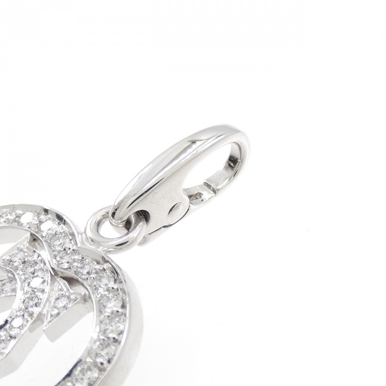 Cartier 2 C heart Pendant