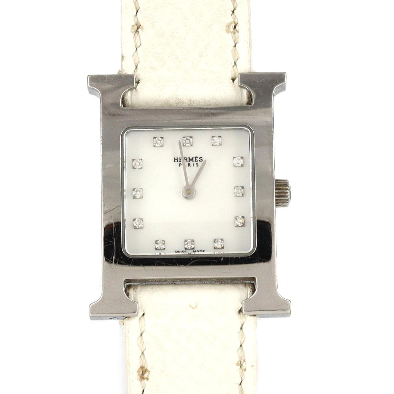 【ノーメンテナンス還元価格】エルメス Hウォッチ･12P HH1.210 SS クォーツ