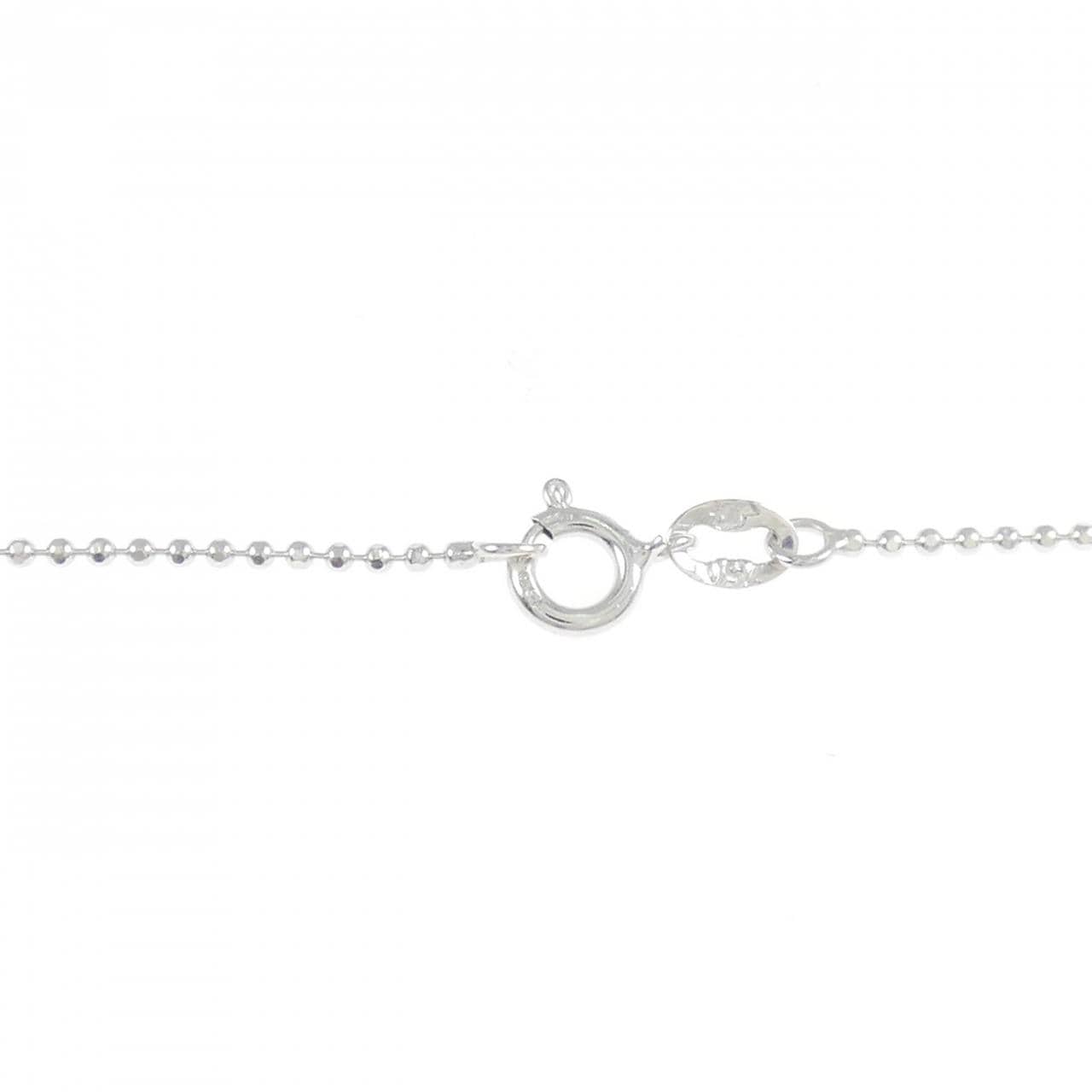 750WG ハート ダイヤモンド ネックレス