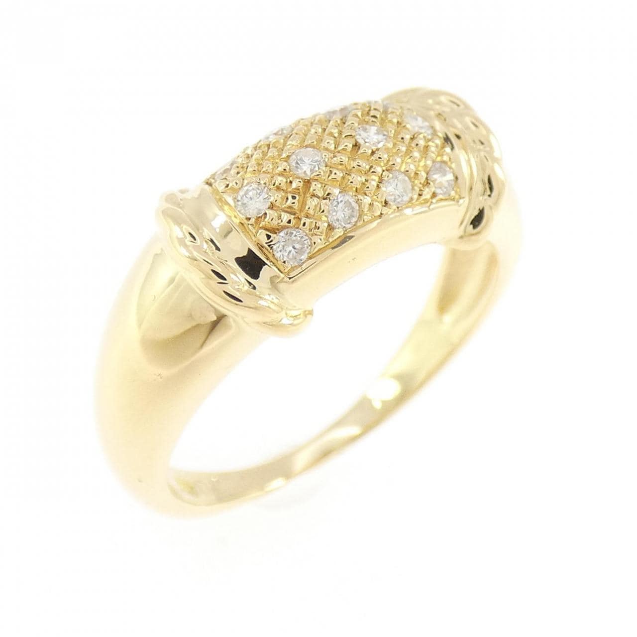K18YG ダイヤモンド リング 0.12CT