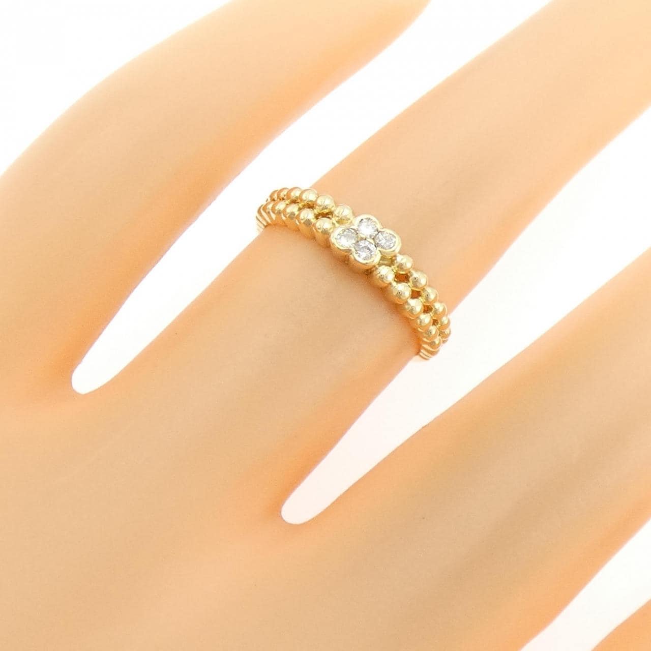 K18YG ダイヤモンド リング 0.07CT