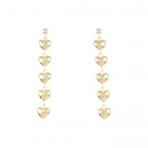 K18YG ハート ピアス