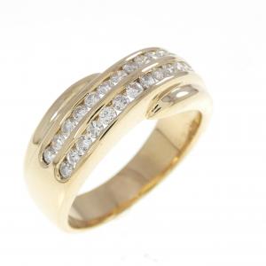 K18YG ダイヤモンド リング 0.48CT